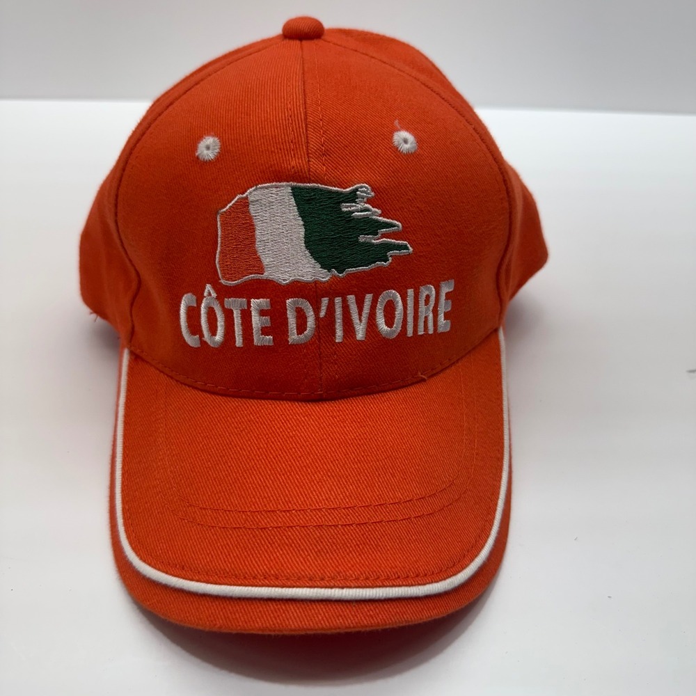 Cote d'Ivoire Ivory Coast Flag Orange Baseball Cap Hat Adjustable Cotton OSFM